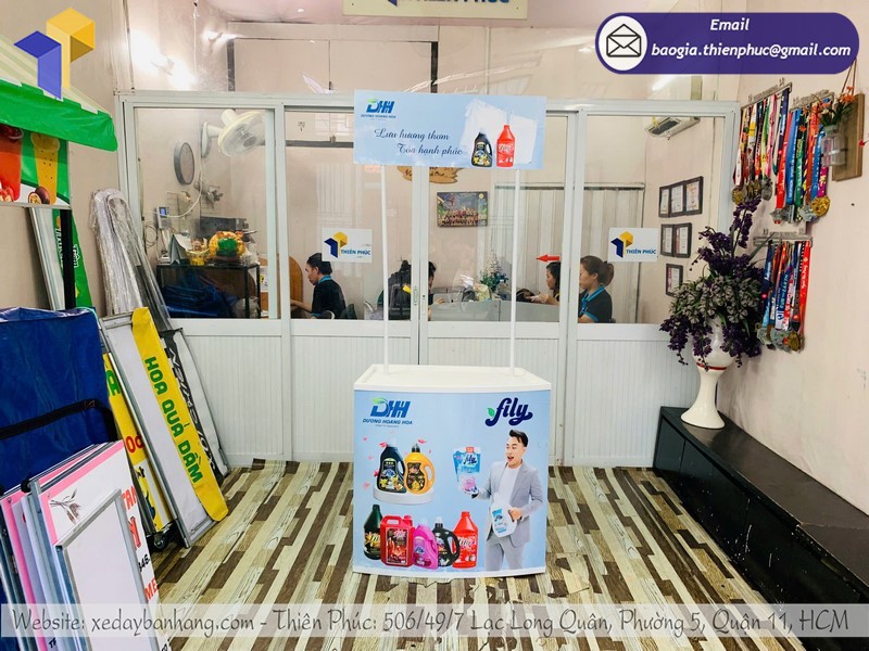 Mẫu booth quảng cáo bán hàng doanh nghiệp nên mua 2024
